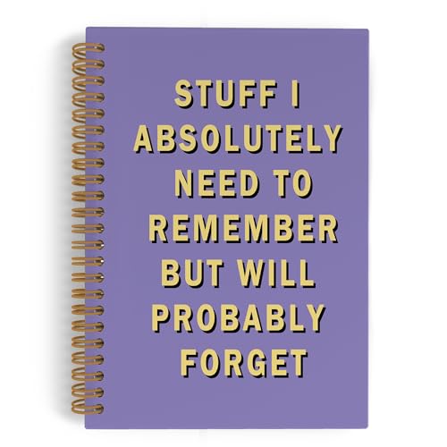 Carnet violet drôle à spirale pour organiser vos notes de réunions
