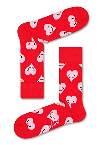 Preisvergleich Produktbild Happy Socks Herren Smiley Heart Socken, Smiley Heart Red, 41-46
