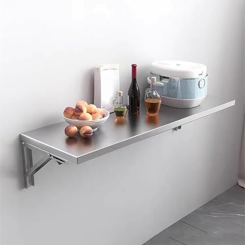 Étagère murale pliable en acier inoxydable pour éliminer l'encombrement des cuisines