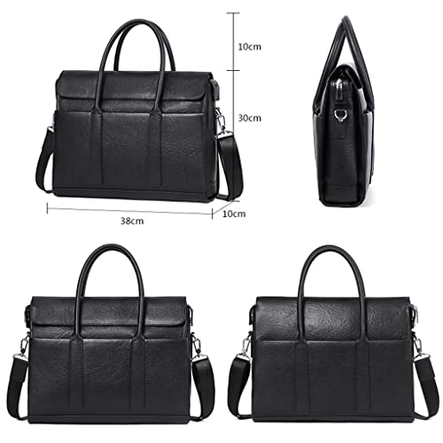 Fashion Cowhide Leather Male Business Men Briefcase Bag Leather Laptop Bag Man Handbag3