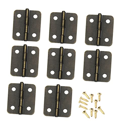 NUOBESTY 250 Piezas Mini accesorios de bisagra primavera Bisagras de puerta del gabinete Bisagras para gabinetes de cocina pequeño bisagras automáticas bisagras de hierro planchar