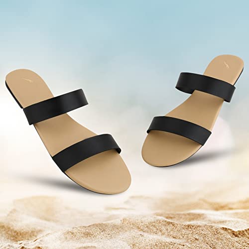 Image of FABY CARRY Women's Fashion Slippers Lightweight, Comfortable & Trendy Flat Sandals