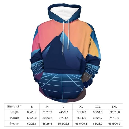 Sweat à capuche contre le froid pull unisexe rétro manche longue S - 2