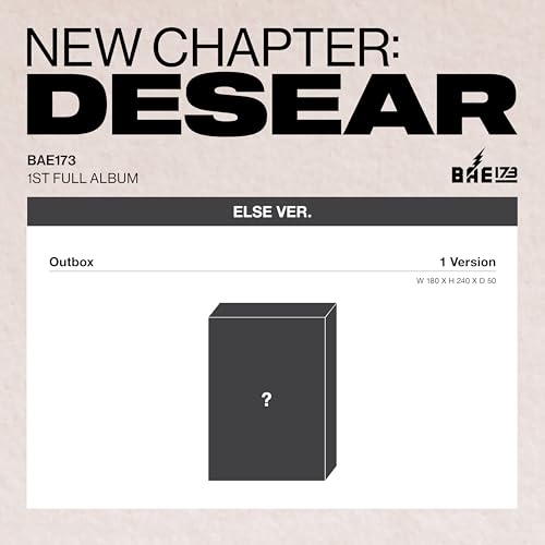 BAE173 [NEW CHAPTER : DESEAR] (ELSE Ver.)（韓国盤）【正規輸入盤】