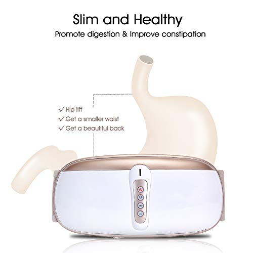 OWAYS Slimming Belt, Weight Loss Machine for Women, Adjustable Vibration Massage with Mild Heat, 4 Massage Modes, Belly Fat Burner, Promote Digestion, NOT Cordless