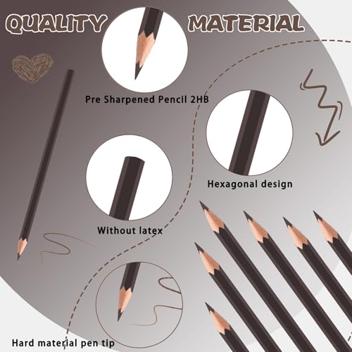 sqzrmdcg 120 Pack Bulk Brown Colored Pencils for Kids, Pre-sharpened Art Pencils Back to School Supplies Set, Drawing Sketching Pencils for Students, Teachers, Classroom - Image 3