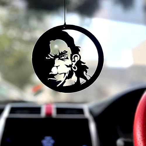 Image of Spiritual Car Hanging Accessories: Elevate Car, Home, and Office Decor with Divine God Elegance (Hanumanji 01)
