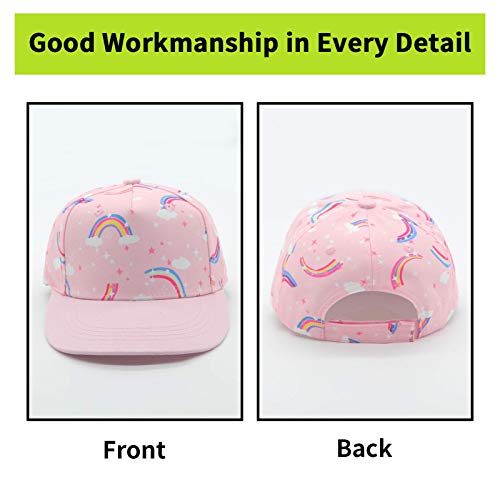 Duoyeree Kids Baseball Cap Sun Hat Adjustable Lightweight Soft Summer Beach Play Hat For Toddlers Little Boys Girls Rainbow #TOP3