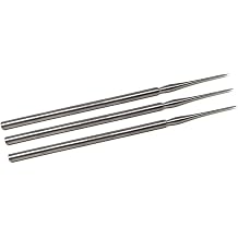 Micro Dissecting Needle Made of Stainless Steel in Straight Needle Point Ends for Lab Dissections Multipurpose Probes with Non-Slip Handle Dissecting Needle - 3 Pcs