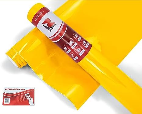 ORACAL 951 Traffic Yellow 216 Premium Cast Film 2ft x 6ft Vinyl Film Sheet Roll - for Cricut, Silhouette Cameo, Craft and Sign Cutters