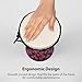 Djembe Drum, 4 Inch African Drum, Maple Wood Drum, Portable Hand Drum, Colorful Lightweight Pattern Bongo Clapping Drum for Musical Percussion (Blue Flame)