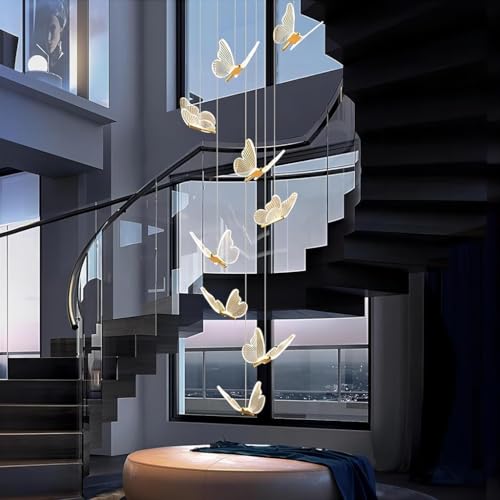 Éclairer un plafond haut : lustre LED moderne modulable - 7