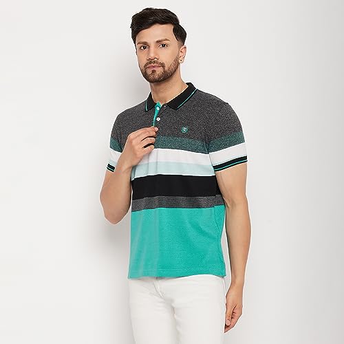 Image of Duke Stardust Men Half Sleeve Cotton T-Shirt (LF7005 Black Jaspe S)