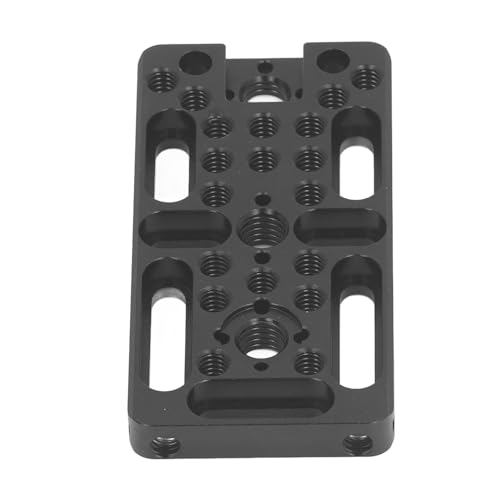 Placa de queso para cámara DSLR con soporte de zapata fría en aleación de aluminio