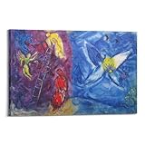 The Jacob's Dream by Marc Chagall Painting Art Poster 