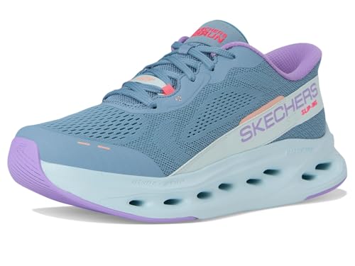 Skechers Donna Slip-Ins: Max Cushioning Glide-Step Sneaker In Ardesia, Taglia 37.5, Vegan, Lavabile In Lavatrice - 8