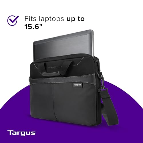 Targus Laptop-Aktentasche für Laptops bis zu 15,6 Zoll (39,6 cm), Schultertasche, für Dell HP, Lenovo, Apple und Microsoft, Schwarz (TSS898) – Ansicht 5