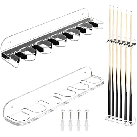 Cosmos Acrylic 2-Piece Wall Mount Cue Rack Cover