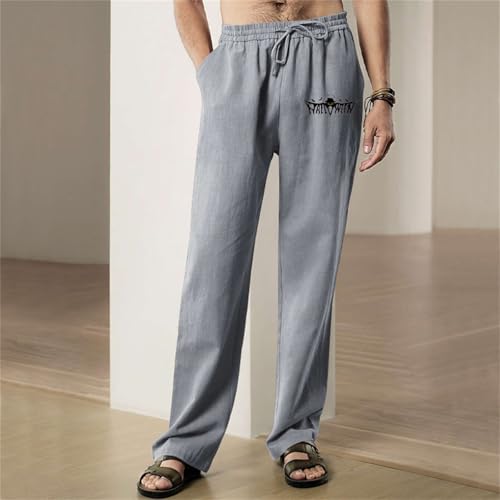 Pantalones de flores llamativos de corte recto y tejido transpirable 4