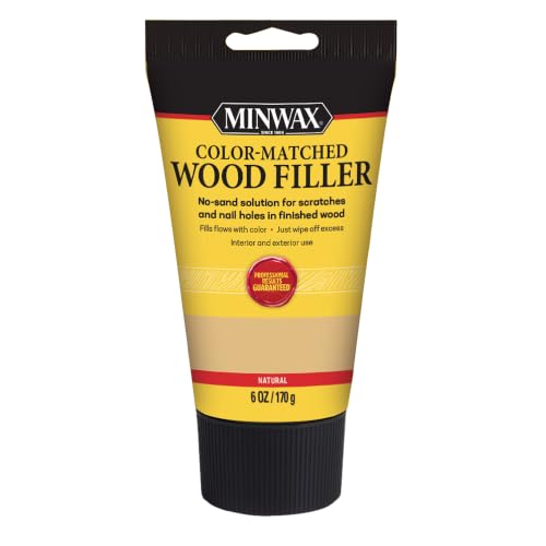 Image of Minwax Color-Matched Wood Filler, Natural, 6 oz