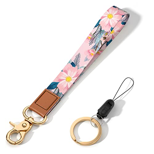 Image of Wrist Lanyard Key Chain, Cute Wristlet Strap Keychain Holder for Women Men Car Keys ID Badges Card Wallet Phone Camera