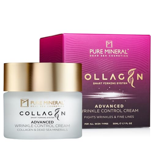 Pure Mineral - Crema Controllo Avanzato Delle Rughe Al Collagene - Minerali Del Mar Morto, Riduce Rughe E Fermezza, Effetto Lifting - Senza Siliconi, Solfati, Parabeni - 50Ml-image
