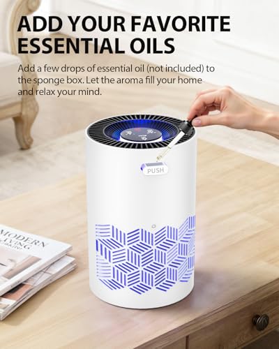 Image of FreAire Air Purifiers for Bedroom Up to 1086 Ft, KN6391RGB, White