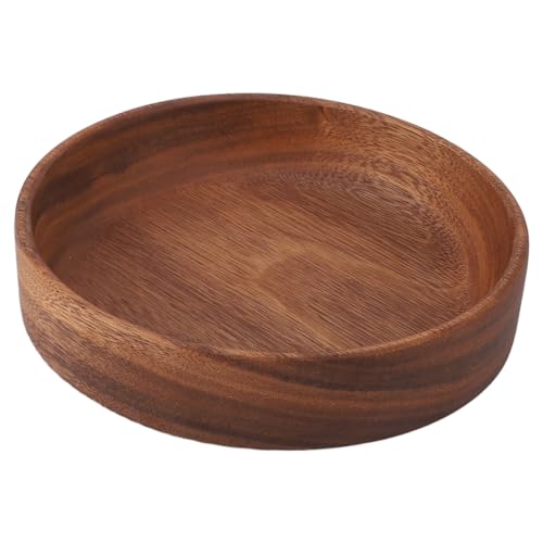 Plateau de Service, Plat de Cuisine Réutilisable, Grand Bol à Salade, Assiette à Collation pour Biscuits aux Fruits, Dessert Dinde (Ronde Grande Taille)