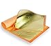 Imitation Gold Leaf Sheets - by Barnabas Blattgold - 25 Sheets - 5.5 inches Booklet - Transfer Patent Leaf