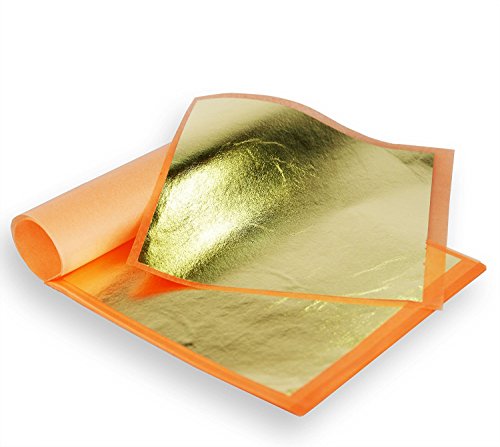 Barnabas Imitation Gold Leaf 25 Transfer Sheets 5.5" for Crafts by BARNABAS BLATTGOLD - Used condition - US$10.66