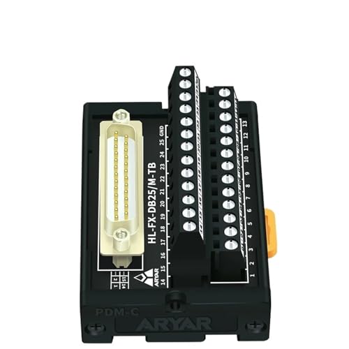 Placa divisora DB25 D-Sub HL-FX-DB25F-TB con bloque de terminales para carril DIN 3