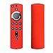 Produktbild FGRYB Fernbedienung für Fire TV Stick 4K, Fire TV Cube, Fire TV (3. Gen), kompatibel mit Alexa Voice Fernbedienung, rutschfest, stoßfest, rutschfest, rutschfest, Schwarz 5.9inches rot
