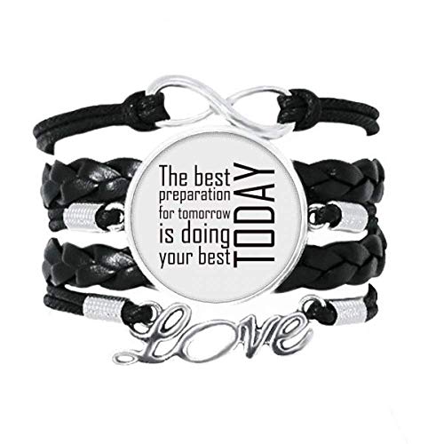 Bracelet à tricoter en cuir torsadé accessoire quotidien pour homme et femme