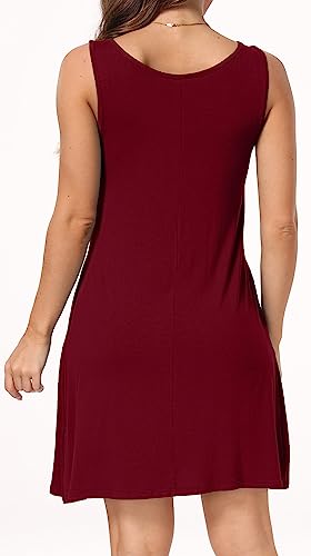 Image of Short /Long Sleeve Women's Cold Shoulder Dress with Pockets Casual Swing T-Shirt Dresses