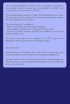 Paperback OET Preparation Book: Reading Sub-test, Volume 2 Book