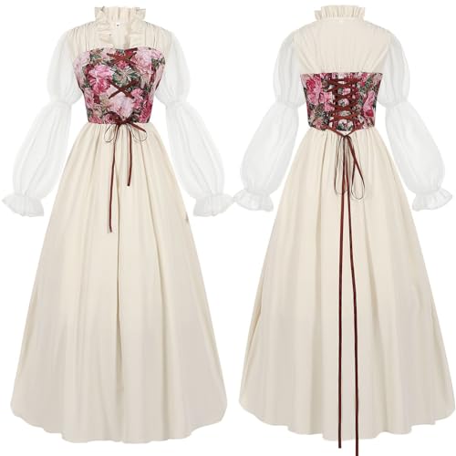 Robe victorienne reine costume femme pour fête à thème et carnaval
