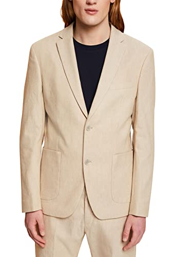 ESPRIT Collection Herren 023eo2g309 Blazer, 254/Khaki Beige 5, 98 EU