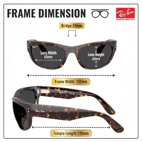 Image of Ray-Ban RB2289 MEGA BALORAMA Square Sunglasses with Official Eyewear Kit