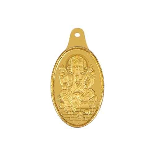 Image of Bangalore Refinery 24k (999) Gold Coin Pendants 1gm