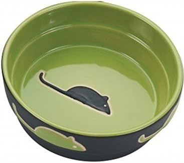 SPOT Fresco Cat Dish Bowl Color:Green Size:Pack of 2