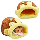 Barydat 2 Pcs Guinea Pig Hideout Guinea Pig Bed Rabbit Guinea Pig Cuddle Sack Guinea Pig Hide Rabbit House Guinea Pig Accessories for Small Pet Winter Sleeping Rat Hedgehog Chinchilla Ferret Hamster