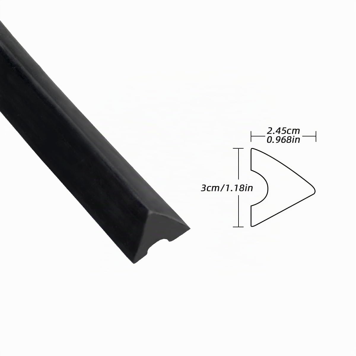 PolyMath Lot de 6 coussins de rechange en caoutchouc pour table de billard K66 - 12 à 3 mm