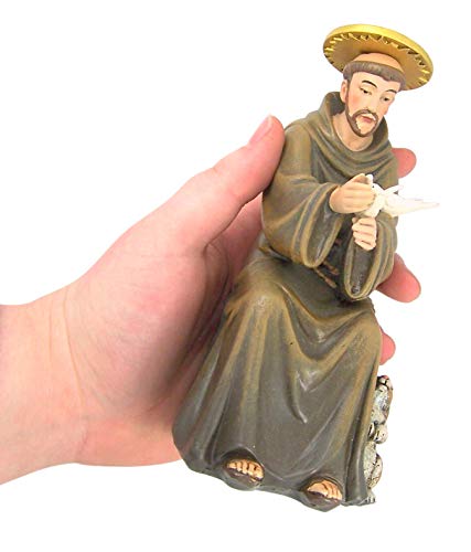 Boneco Hummel de São Francisco sentado, 15,2 cm (6 polegadas)