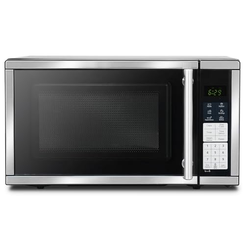 Image of Countertop Microwave Ovens 0.7 Cu. Ft. 700 Watts Microwave Oven With LED Lighting,Turntable and Child Lock,Compact Microwave Perfect for Apartments and Dorms,Easy Clean Interior, Black