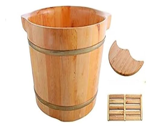Tina de pies de madera maciza para spa y masaje