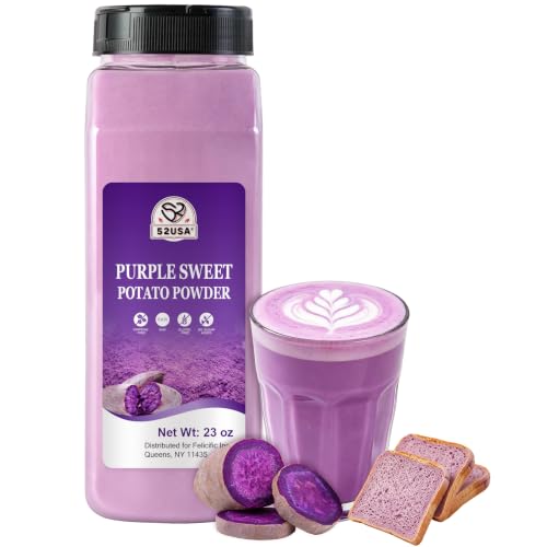 52USA Purple Sweet Potato Powder 23 Oz,Natural Ube Powder,Gluten Free Vegan