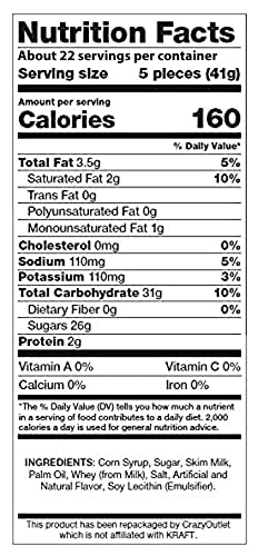 Crazyoutlet Kraft Caramels America's Classic Candy, Individually Wrapped Bulk Pack, 2 Lbs #TOP5