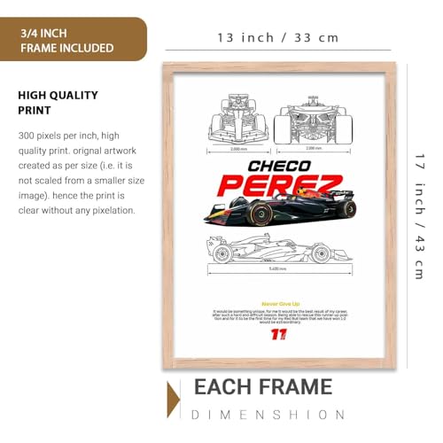 Image of kotart Big Sports Cars Framed Posters Gift Items for Boys Room Wall Decoration Bedroom Living Room Office Studio Decor | Car Poster Frame for Wall Decor Set Of 3 Size (13 X 17 inch)