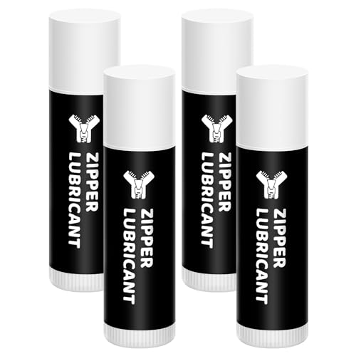 Shupakul 4 Pcs Hunting Zipper Wax Sticks-Portable Snap and Zipper Lubricant-Wax Snap and Zipper Lube for Hunting Clothes Ice Fishing Tents Blinds