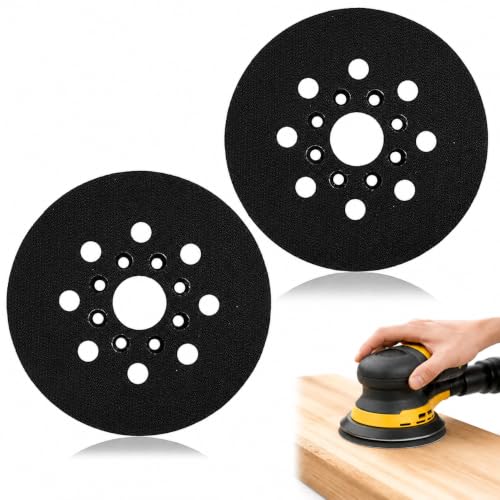 FLAVNTEL 2 Plateau de ponçage 125 mm Compatible Skil & Bosch avec système de Collecte de poussière Efficace